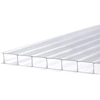 Fscm 14 piezas de placas huecas de policarbonato- placas de repuesto para invernadero de jardín- 1210 x 605 x 4 mm…